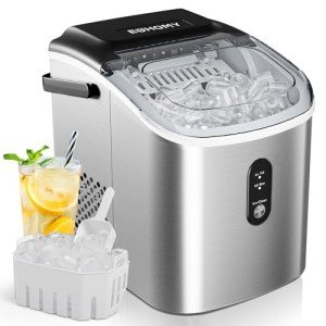EUHOMY Portable Ice Maker - 26.3lbs Daily Output