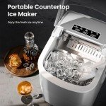 Portable Self-Cleaning Countertop Ice Maker Machine