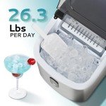 EUHOMY Portable Ice Maker - 26.3lbs Daily Output