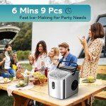 EUHOMY Portable Ice Maker - 26.3lbs Daily Output