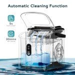 EUHOMY Portable Ice Maker - 26.3lbs Daily Output