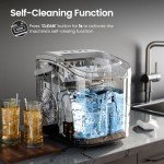 Portable Self-Cleaning Countertop Ice Maker Machine