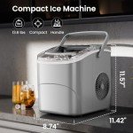 Portable Self-Cleaning Countertop Ice Maker Machine