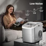 Portable Self-Cleaning Countertop Ice Maker Machine
