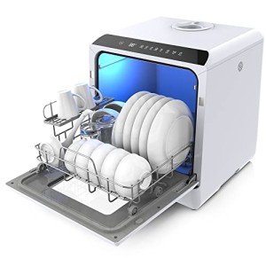 Compact Portable Dishwasher with Built-in Water Tank