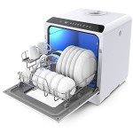 Compact Portable Dishwasher with Built-in Water Tank
