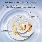 Compact Countertop Dishwasher with 3 Washing Programs