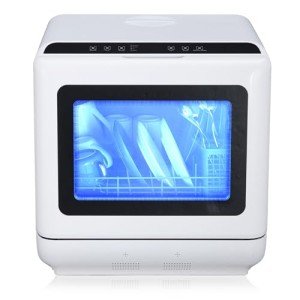 Agrestem Compact Countertop Dishwasher with Dual Sprays