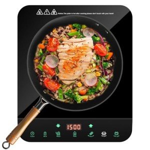 1500W Portable Induction Cooktop with Touch Control
