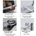 Compact Countertop Dishwasher with 3 Washing Programs