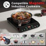 1500W Portable Induction Cooktop with Touch Control