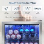Manastin Mini Beverage Refrigerator with Glass Door
