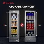 WINEBOSS 24" Dual Zone Wine & Beverage Cooler