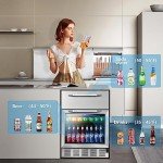Karcassin 24-Inch Under Counter Stainless Steel Fridge