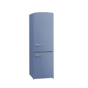 Sky Blue Retro Refrigerator with Bottom Freezer