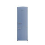 Sky Blue Retro Refrigerator with Bottom Freezer
