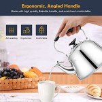 Stainless Steel Whistling Tea Kettle, 2 Liters