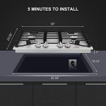 30" Gas Cooktop with 4 Efficient Burners