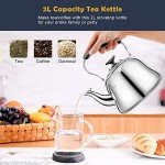 Stainless Steel Whistling Tea Kettle, 2 Liters