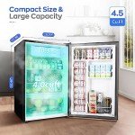 Upstreman 4.5 Cu.Ft Mini Fridge with Freezer