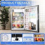 Upstreman 4.5 Cu.Ft Mini Fridge with Freezer