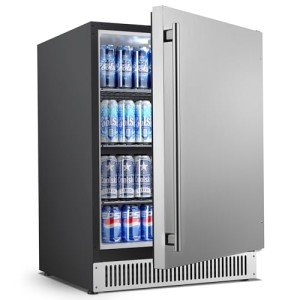 Coolski 24" Stainless Steel Beverage Refrigerator