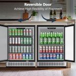Coolski 24" Stainless Steel Beverage Refrigerator