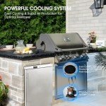 24-Inch Under Counter Outdoor Fridge with Stainless Steel Door