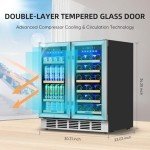 Dual Zone Wine and Beverage Refrigerator, 30 Inch