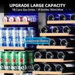 Dual Zone Wine and Beverage Refrigerator, 30 Inch