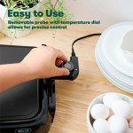 BELLA Smokeless Electric Griddle with Crumb Tray
