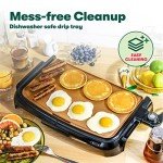 BELLA Copper Ceramic Non-Stick Griddle - 10” x 16”