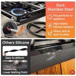 Stainless Steel Stove Counter Gap Cover - 2 Pack