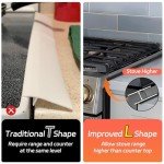 Stainless Steel Stove Counter Gap Cover - 2 Pack
