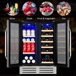 Velieta 24-Inch Dual Zone Wine & Beverage Cooler