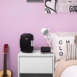 Cooluli Mini Fridge: Portable Cooler & Warmer, Black