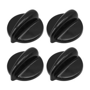 Aynaxcol 4 Pack Black Gas Range Knobs