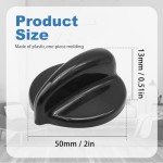 Aynaxcol 4 Pack Black Gas Range Knobs