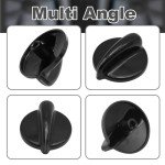 Aynaxcol 4 Pack Black Gas Range Knobs