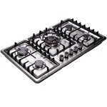 34" Stainless Steel 5-Burner Gas Cooktop