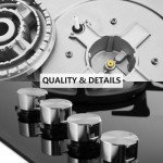 4 Burner Gas Cooktop with Glass Top, 24
