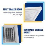 3.5 cu ft Small Chest Freezer with Adjustable Thermostat