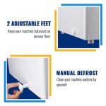 3.5 cu ft Small Chest Freezer with Adjustable Thermostat
