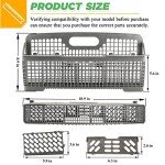 Universal Dishwasher Silverware Basket Replacement for Whirlpool