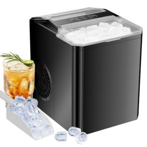 Portable Self-Cleaning Countertop Ice Maker – 9 Cubes in 6 Mins