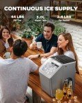 Silonn Stainless Steel Countertop Ice Maker 44lbs/Day
