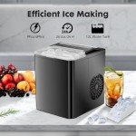 Portable Self-Cleaning Countertop Ice Maker – 9 Cubes in 6 Mins