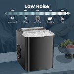 Portable Self-Cleaning Countertop Ice Maker – 9 Cubes in 6 Mins