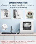 Joy Pebble Portable Countertop Dishwasher with 6 Programs