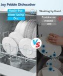 Joy Pebble Portable Countertop Dishwasher with 6 Programs